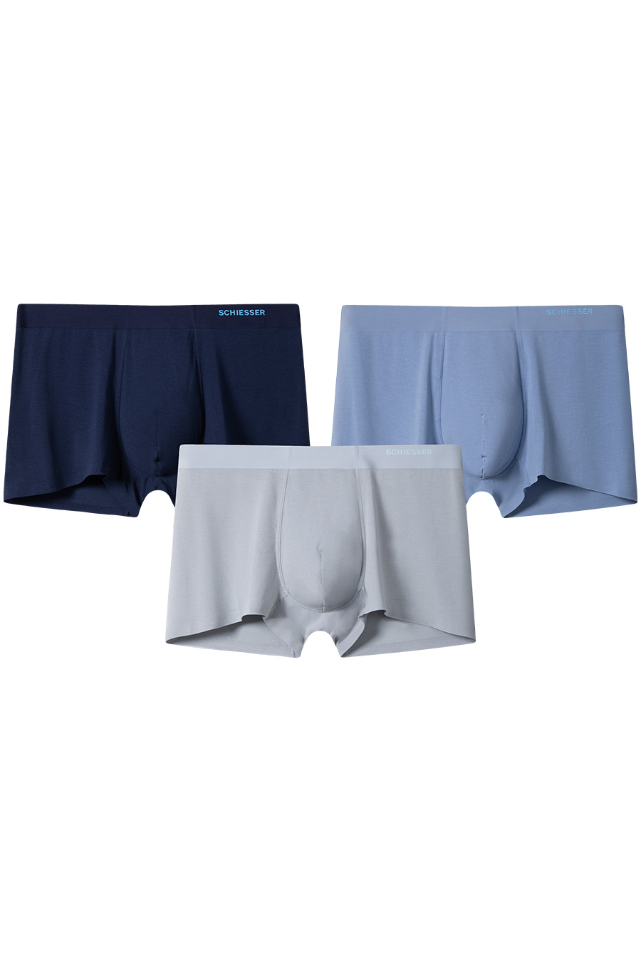 SCHIESSER 2023 F/W Men's 80S Tencel Modal Beehive Cool Sense Trunks (3pcs Pack)