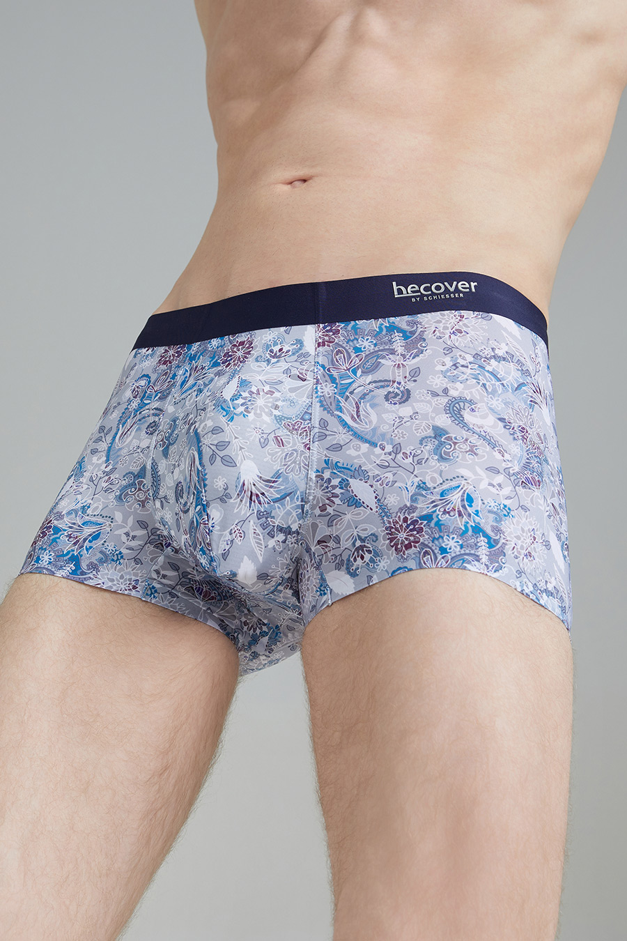 SCHIESSER 2024 S/S Men's Anti-Bacterial Cool-Sensed Printed Trunks （3pcs pack）