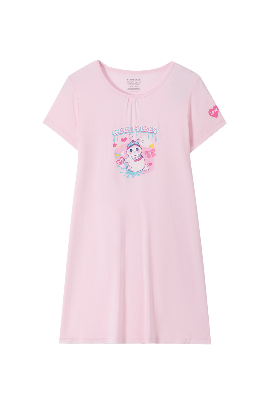 SCHIESSER 2024 S/S Girl's Modal Rabbit Printed Homewear Night Dress