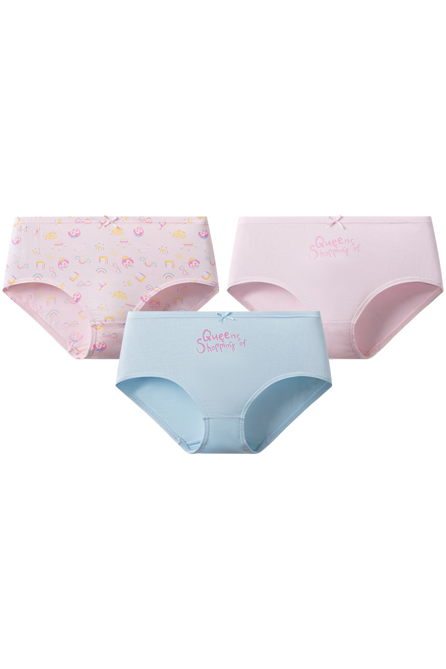 SCHIESSER 2024 S/S Girl's Modal Printed Briefs（3pcs pack） 22494S
