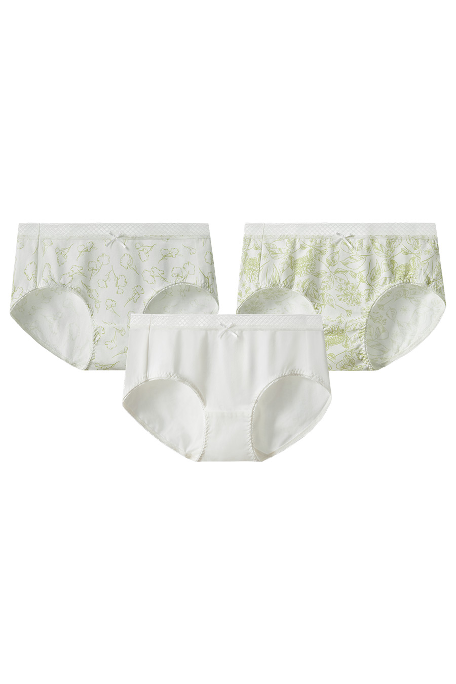 SCHIESSER 2025 F-W Ladies' Cotton Printed Breathable Mid-Rise Bikini Panties (3pcs Pack)