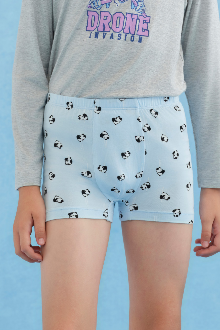 SCHIESSER 2025 F-W Boy's Modal Panda Printed Trunks (3pcs Pack)