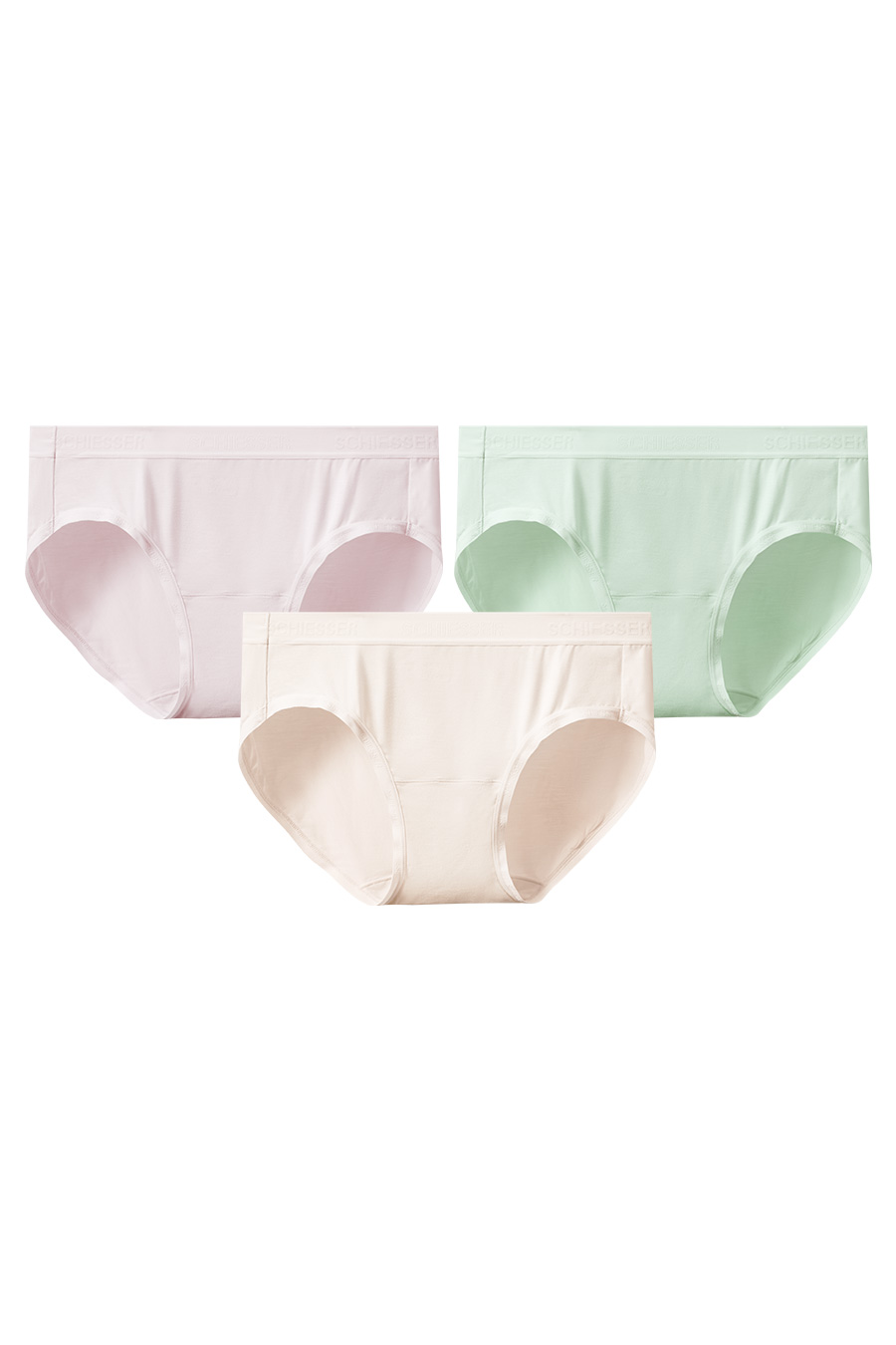 SCHIESSER 2026 S-S Ladies' Modal 5A Graded Anti-Bacterial Extended Gusset Breathable Bikini Panties (3pcs Pack)