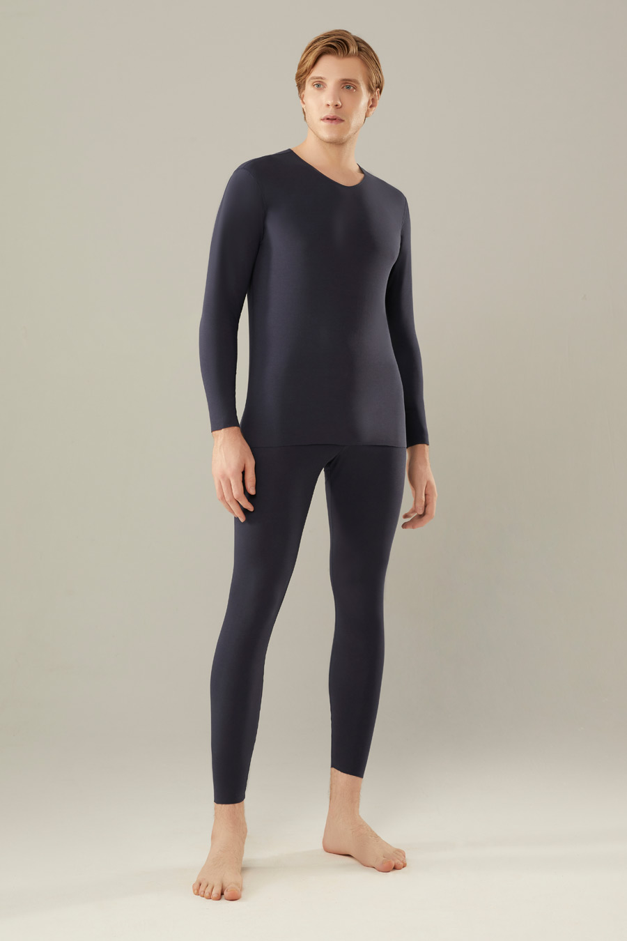 SCHIESSER舒雅22秋季新品男女情侣120S长绒棉随型裁保暖内衣套装20707W