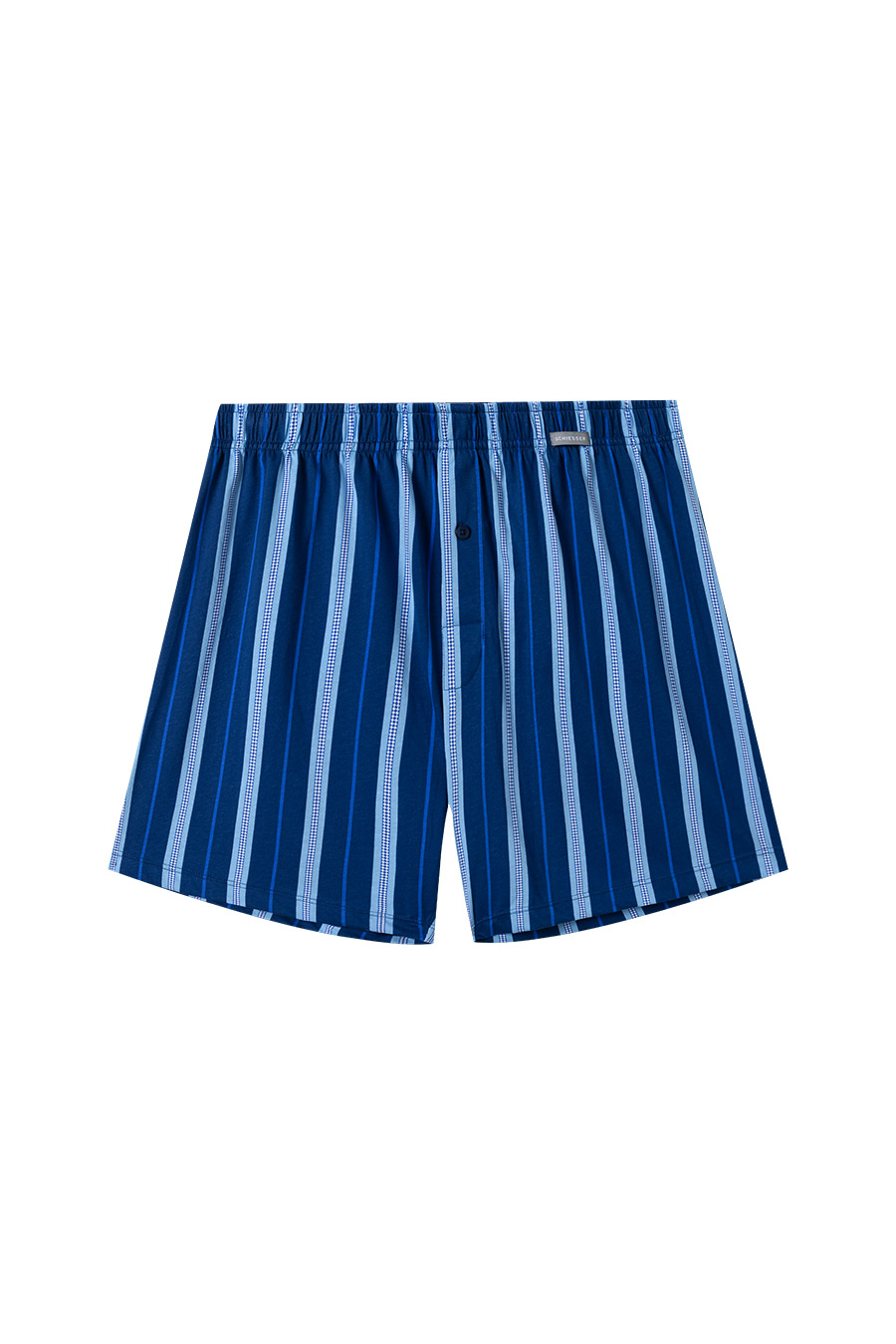 SCHIESSER舒雅24年早春新品男士纯棉条纹透气阿罗裤家居短裤22588