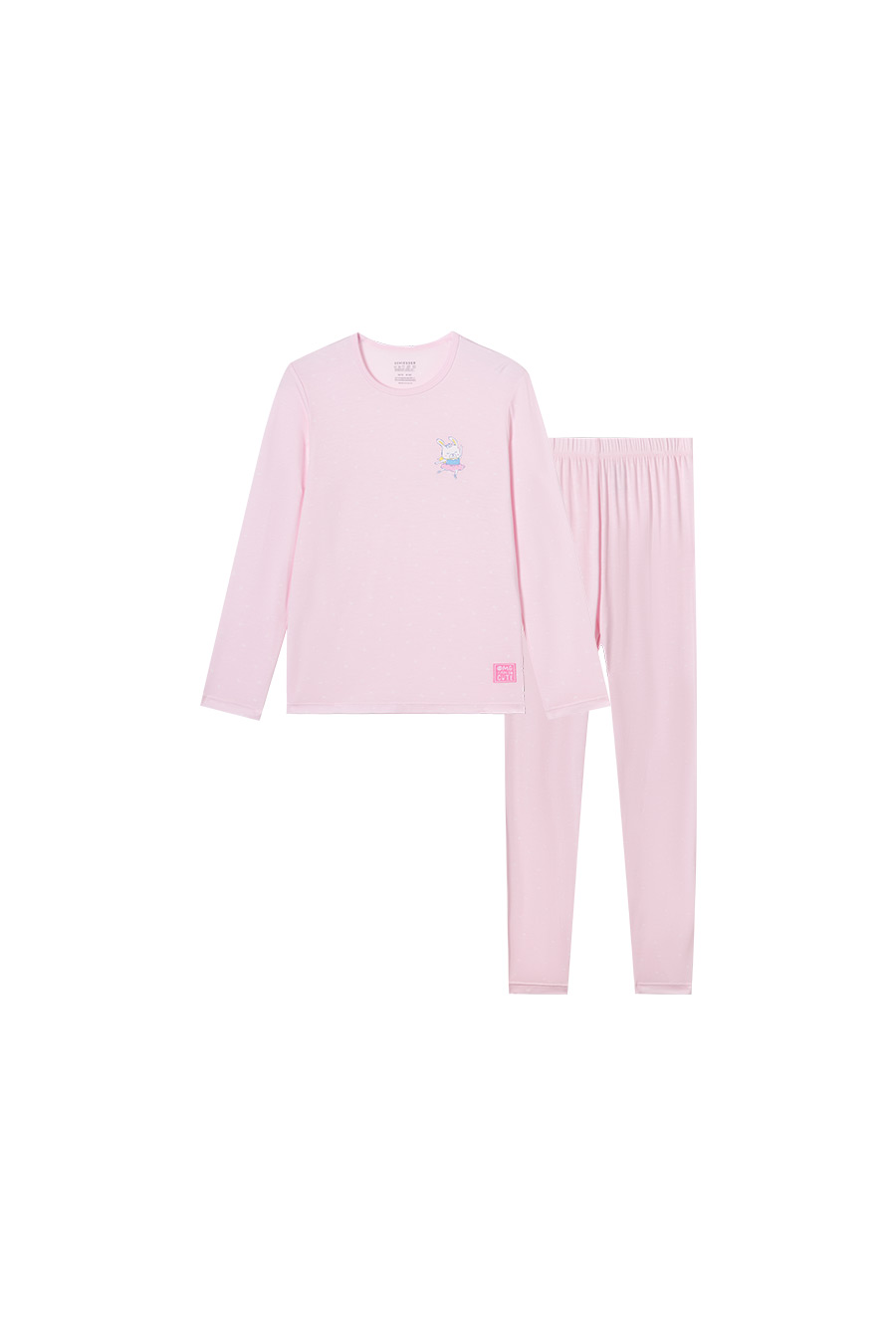 SCHIESSER舒雅童装24年早春新品女童莫代尔小兔子超人家居服套装