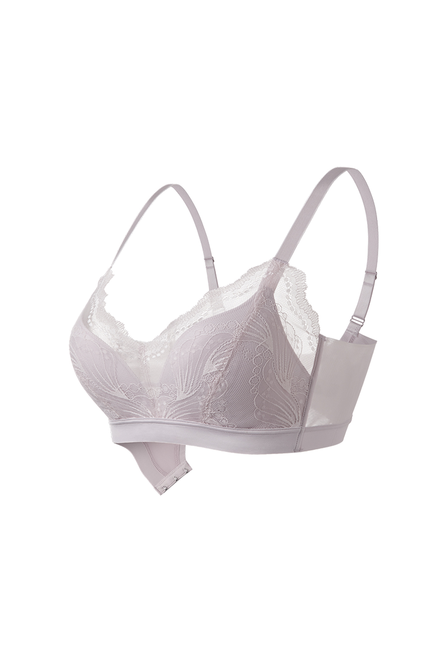 SCHIESSER舒雅25早秋新品女士蕾丝加宽侧收透气无钢托内衣文胸BRA