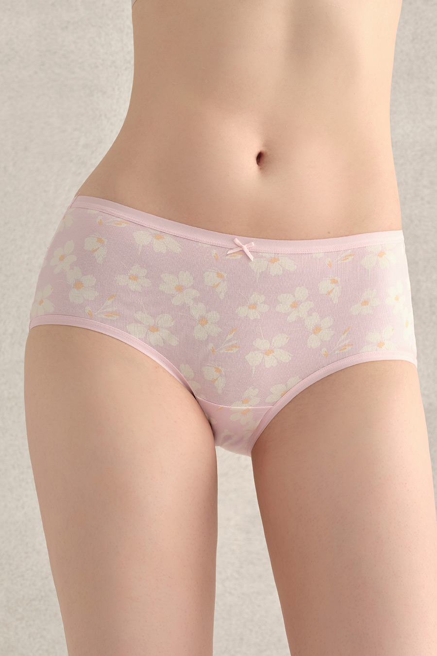 3條裝SCHIESSER舒雅25年早秋新品女士棉質印花透氣中腰平角內褲